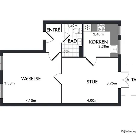 Cozy 2-bedroom In Ogaderne דירה